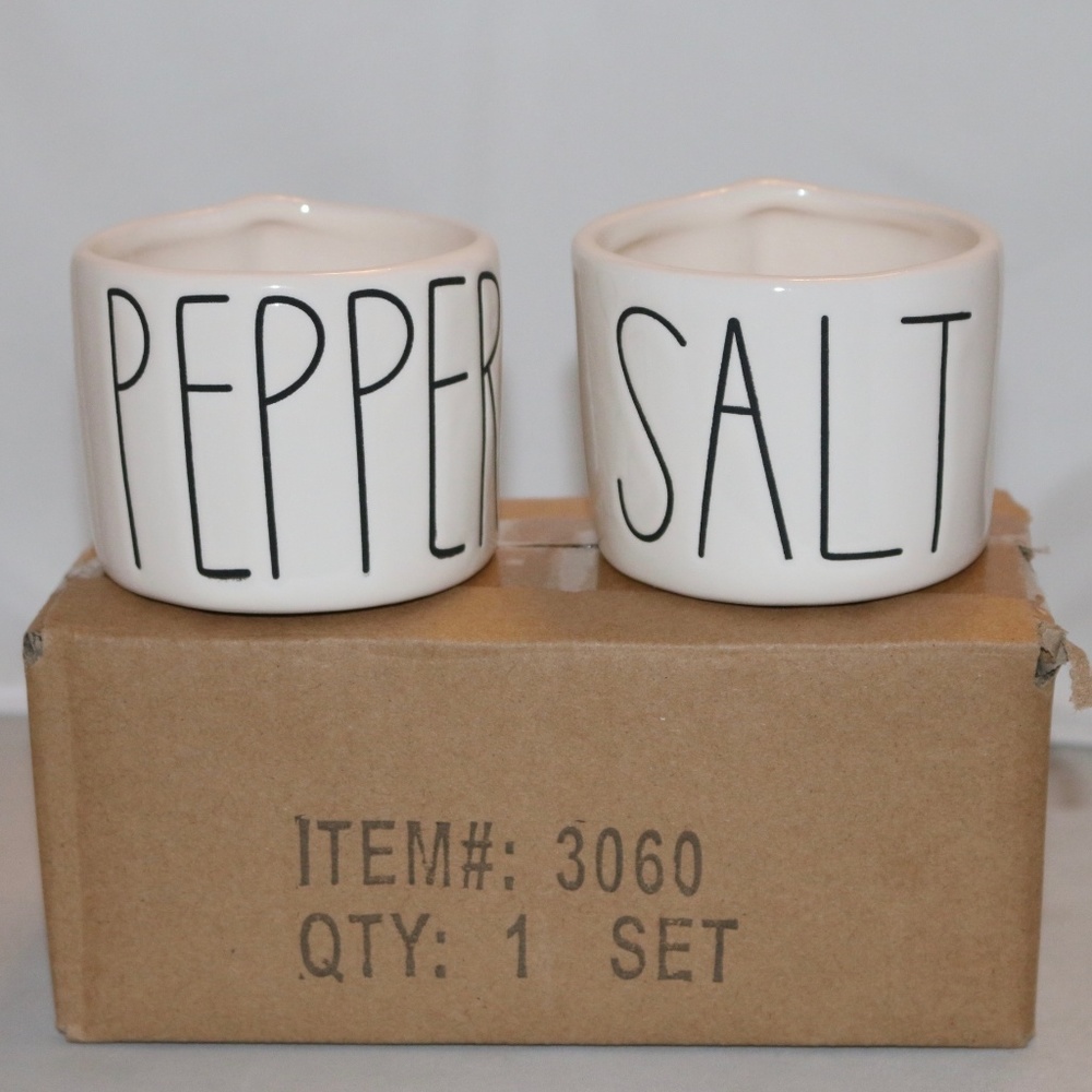 Rae Dunn Magenta Salt and Pepper Cellars